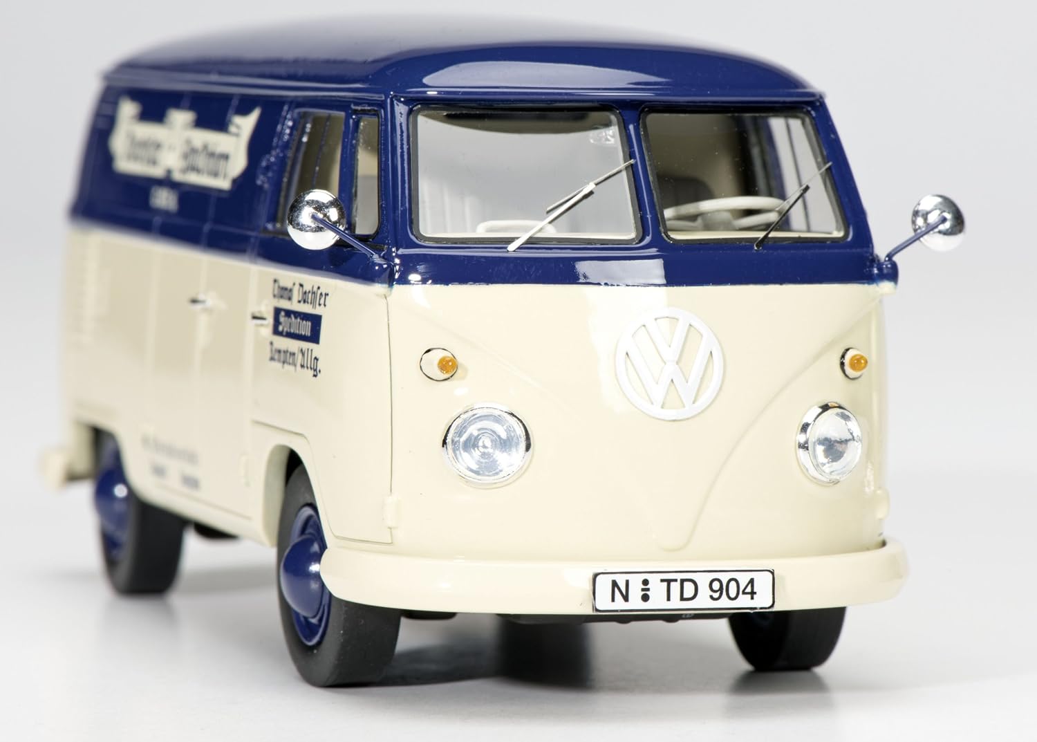 Schuco 450892100 - VW Transporter T1, Van DACHSER SPEDITION, Resin, Scale 1:3 2, Blue/Yellow - Image 3
