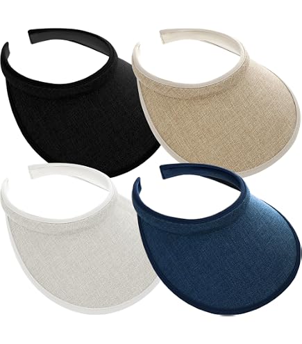 Sports Cotton Clip-On Tennis Golf Sun Visor 3.5 Inch Wide  display picture 1