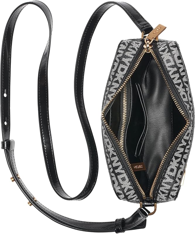 Women's Avril Camera Bag, Black and Black Logo