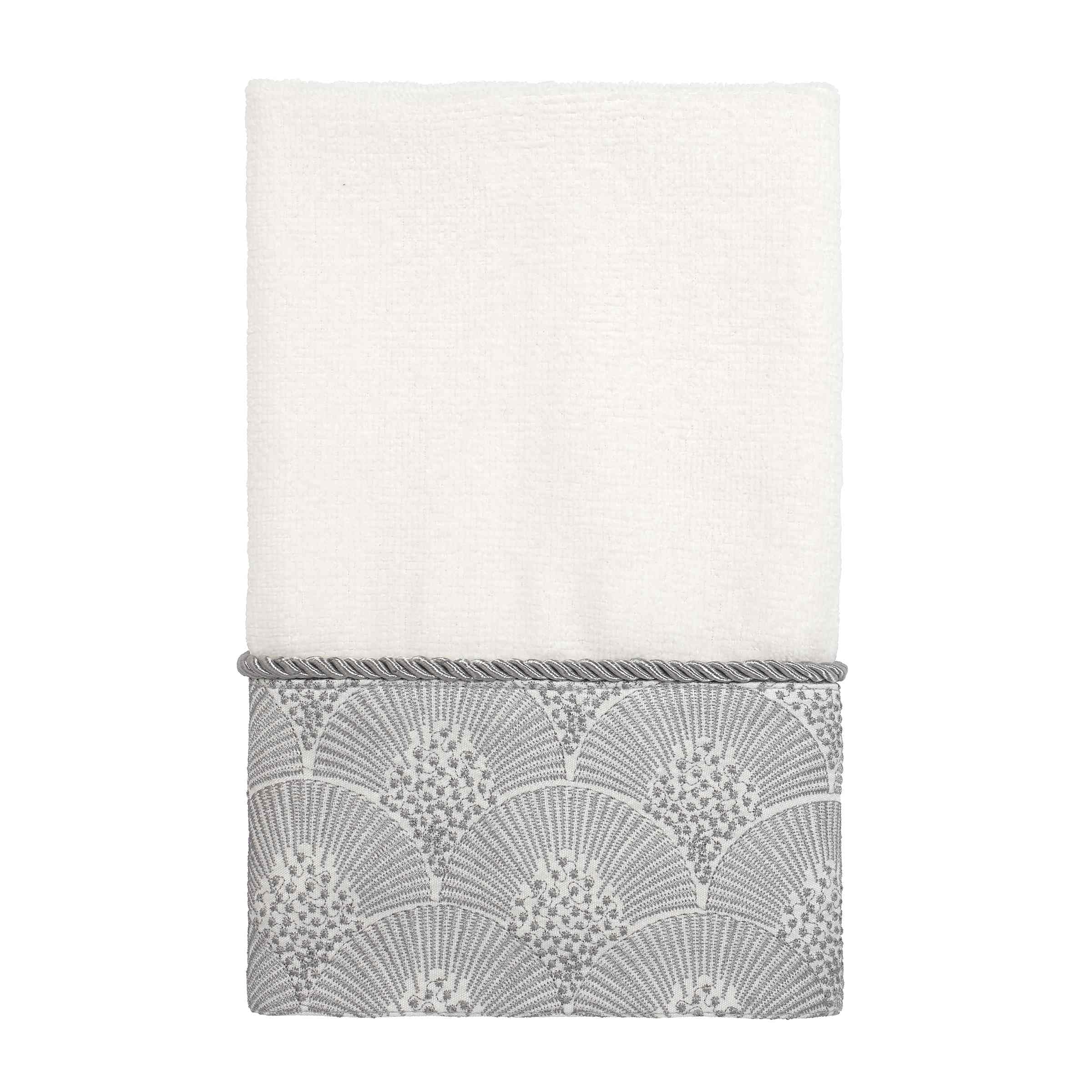 Avanti Linens Deco Shell Fingertip Towel, One Size, White