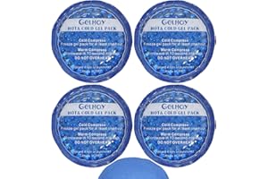 GELMAY Ice Eye Patches for Puffy Eyes, Cooling Medical Eye Patch Pad Gel Pack Cover Eyepatch Cold Hot Therapy Eye Bags Dark Circles After Surgery Adult Kid (4PCS)