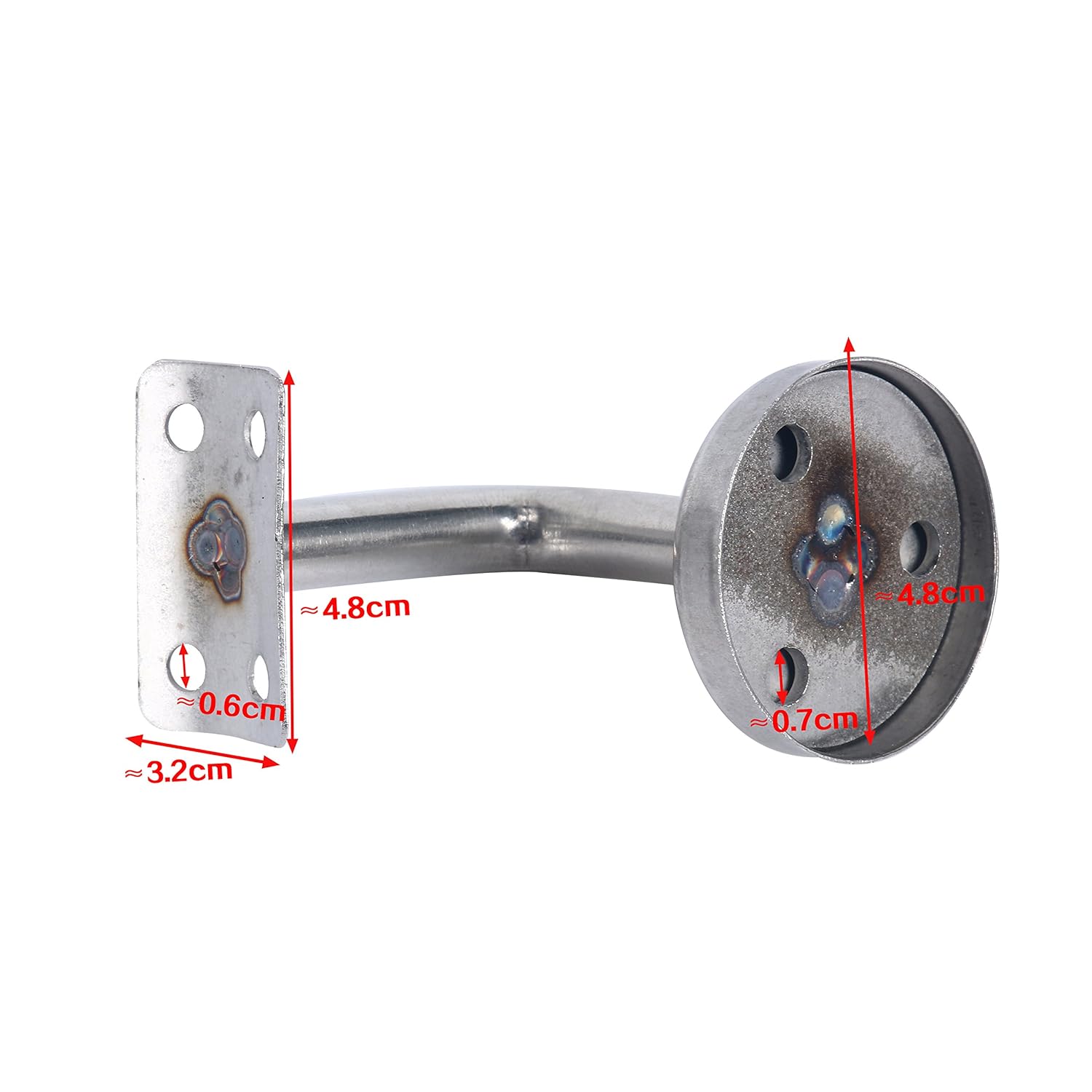 Homend Stainless Steel Wall Mount Stair Handrail Brackets W Base