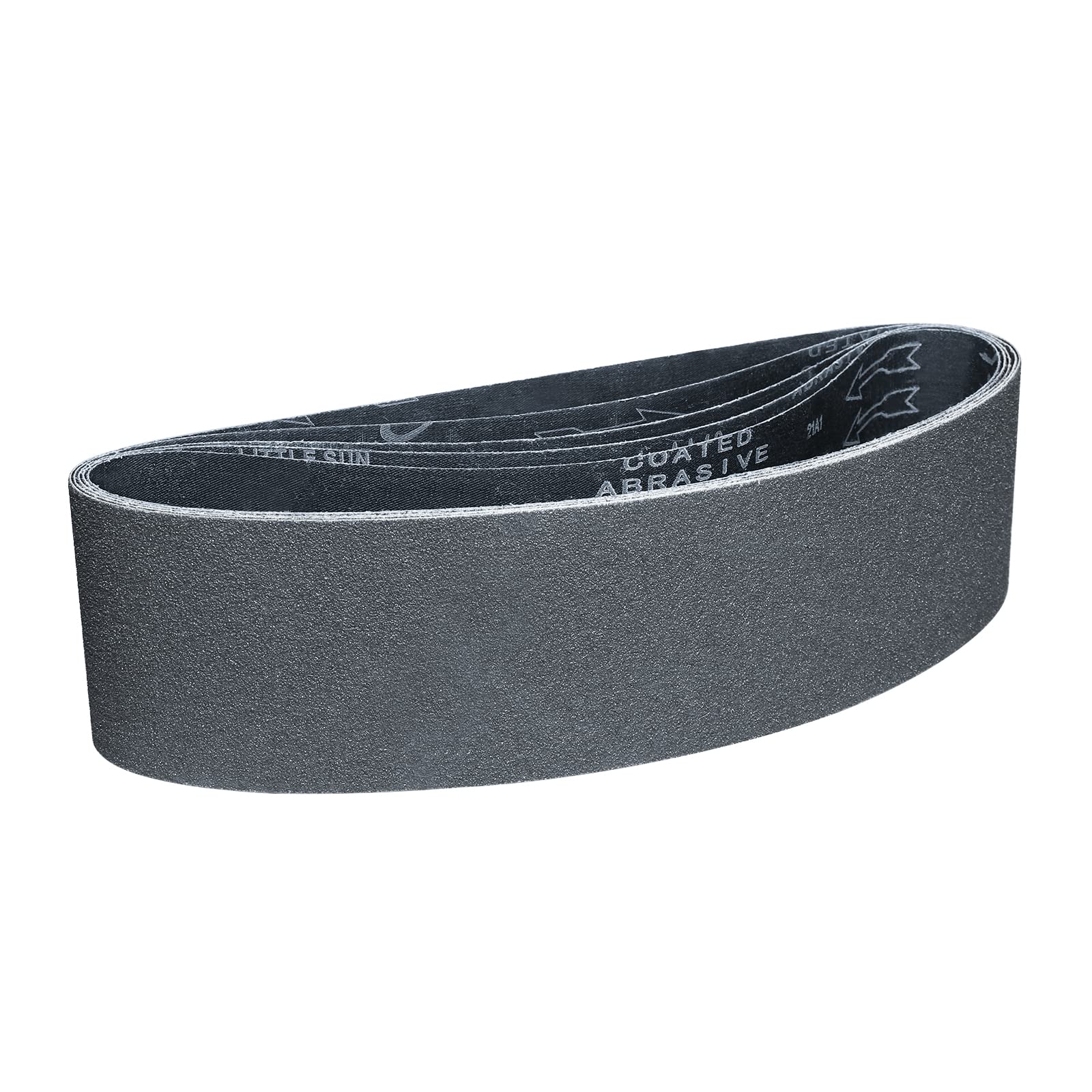 Sruhrak Sanding Belts 100 x 915 mm - Pack of 5 80 Grit Silicon Carbide Sanding Belts for Polishing and Rust Removal of Metal