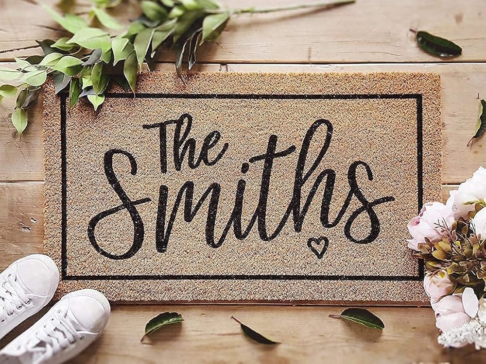 Personalised Door Mat Custom Doormat With Family or House Name