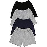 ToBeInStyle Boy's 4-Pack Relaxed Casual Lounging Shorts