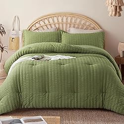 Cosybay Sage Green King Comforter Set - 3 Pieces