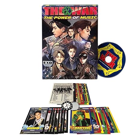 Exo Exo 4th Repackage Album The War Power Of Music Korean Ver Cd Novel Comics Character Card Double Card Group Card Manual Photocard K Pop Sealed Amazon Com Music