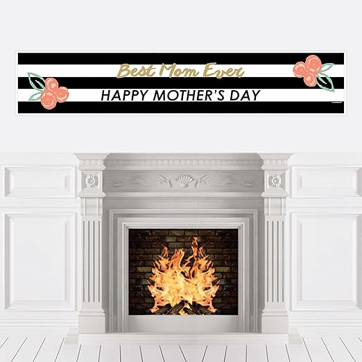 Amazon Com Best Mom Ever Mother S Day Decorations Party Banner