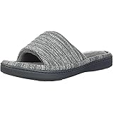 isotoner Women's Andrea Open Toe Slide Slipper with Moisture Wicking for Indoor/Outdoor Comfort and Arch Support