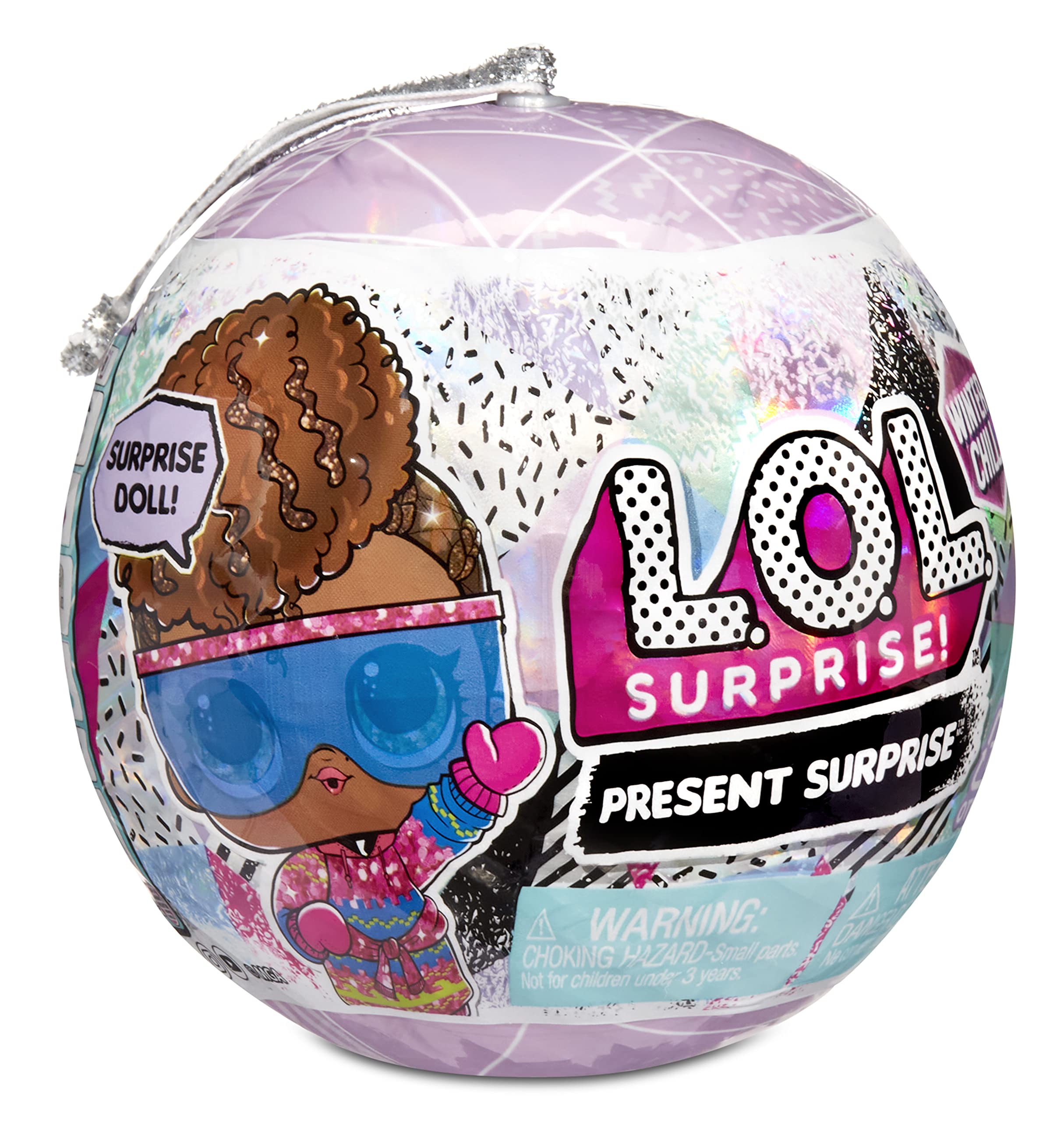 L.O.L. Surprise! 576594EUC LOL Winter Chill 8 Surprises Including Sparkly Doll, Fashions, Accessories, Holiday Ornament Reusable Packaging, & More-Collectable-Gift for Girls & Boys Ages 4+