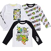 Nickelodeon Teenage Mutant Ninja Turtles TMNT Boys 3 Pack Long Sleeve Shirt for Big Kids
