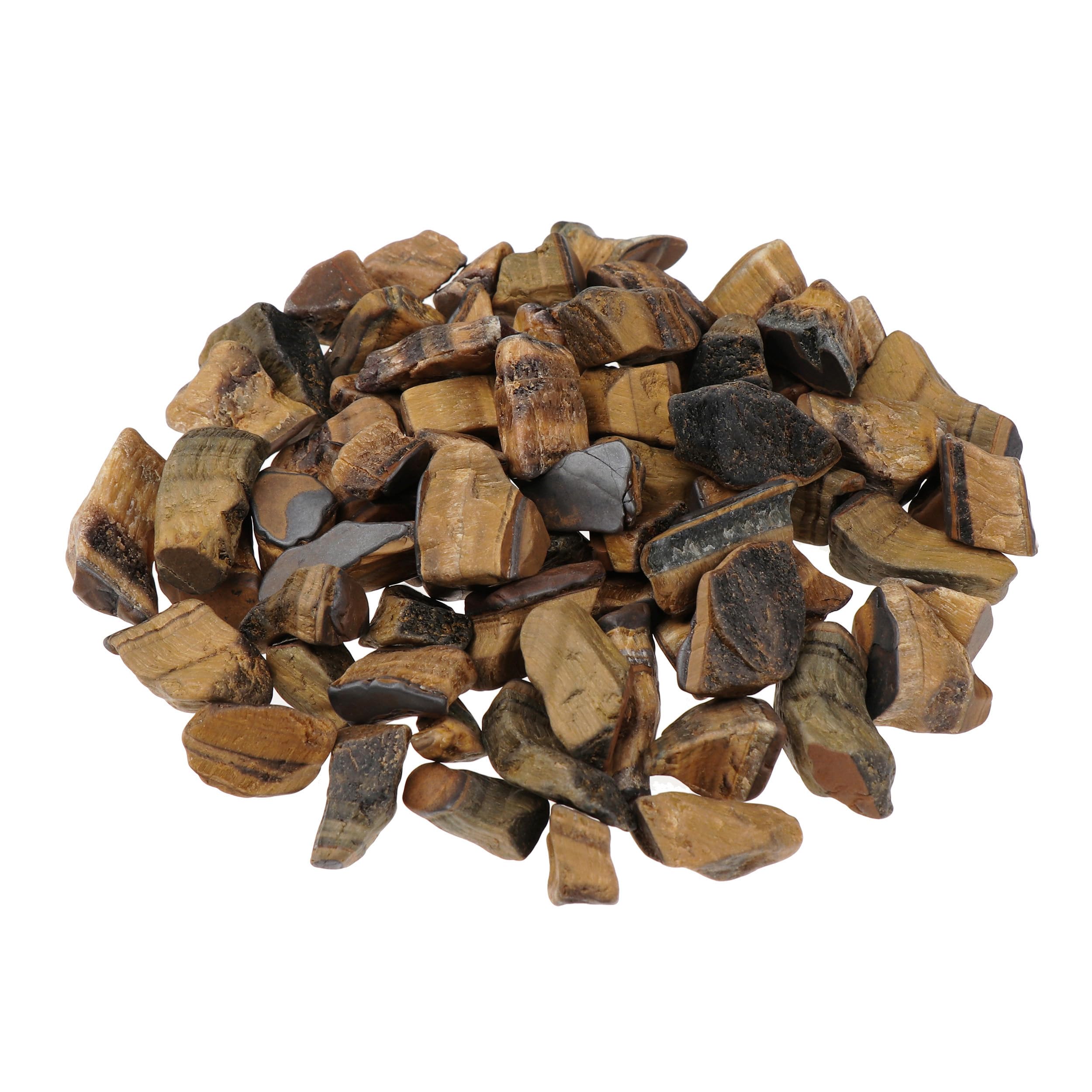 NKlaus 14864 Water Stones Tiger's Eye Energy Rough Stones Gemstones Mineral Stones 100 g