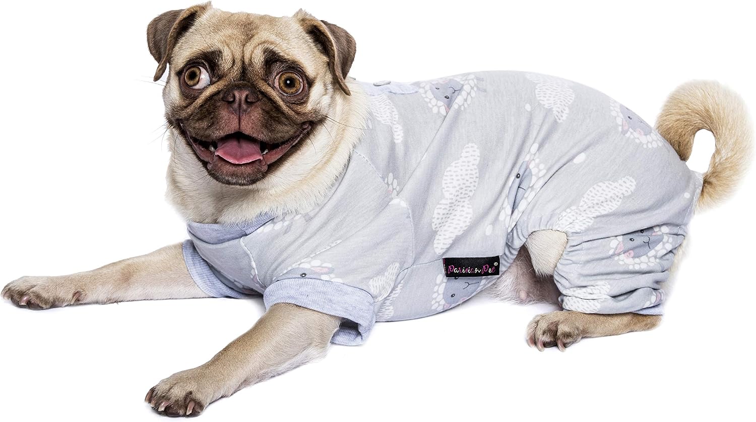 Parisian Pet Dog Pajamas - Cute Cat/Dog Onesie Size S - Gray Sheep - Ideal Everyday Outfit for Male/Female Dogs and Cats - Image 4