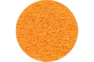 Mulutoo 100g Resin Fake Sprinkles Fake Candy Sprinkles Clay Sprinkles Polymer Sprinkles Polymer Clay Slices for Nail Art DIY Phone Case Crafts (Orange-30)