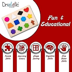 Magnetic Wooden Educational Shape Puzzle - Learn