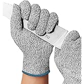 PACIFIC PPE Cut Resistant Gloves Food Grade, Level 3 Protection, Safety Kitchen Cut Gloves, Machine Washable, Durable, Butcher Meat Cutting, Oyster Shucking, Medium