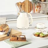 Salter Retro Cream Kettle 1.7L 3KW Rapid Boil 360 Base Removable Filter view 7