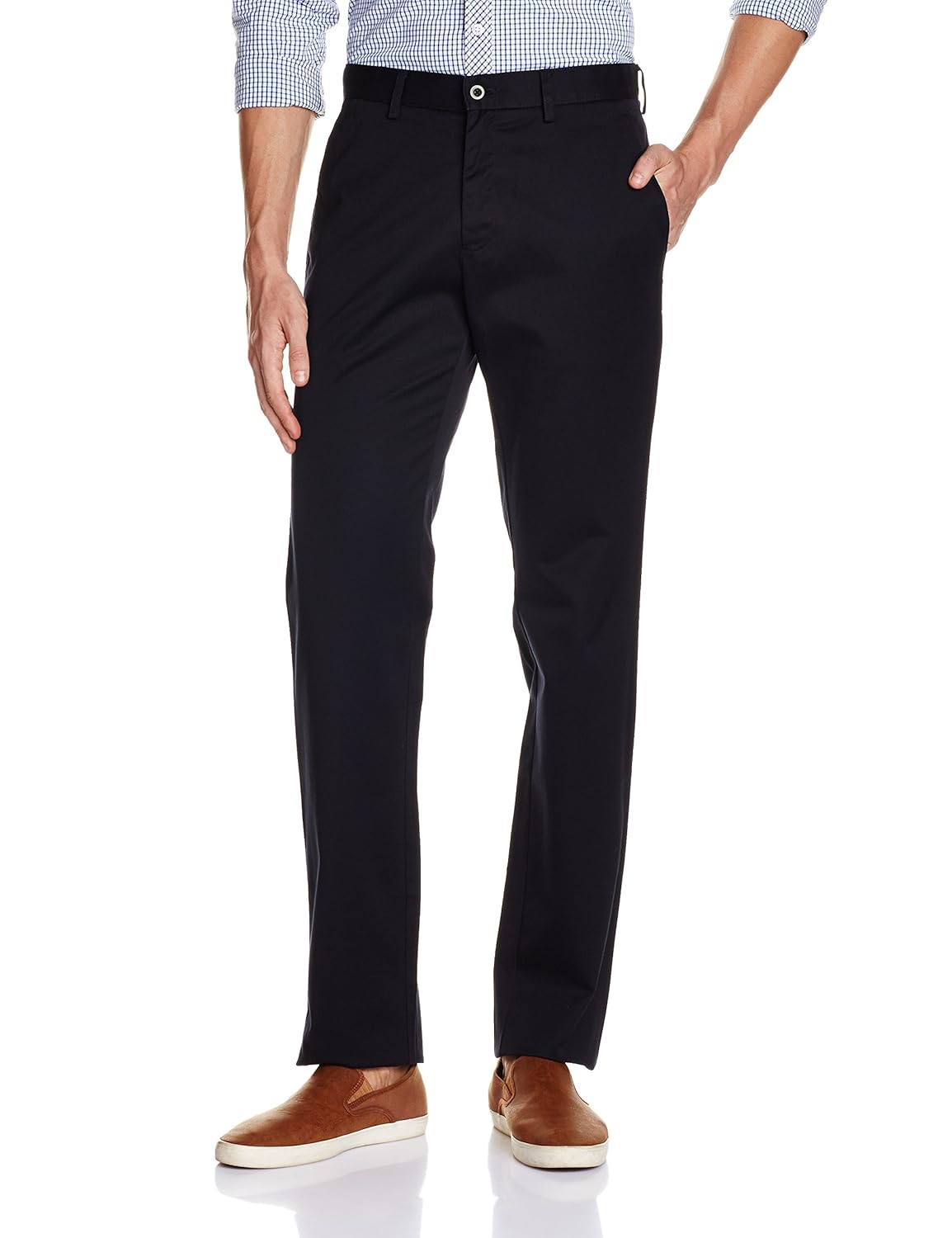 louis philippe men's formal trousers