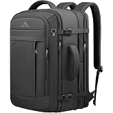 Travel Backpack, Expandable Big Carry On Backpack for Men Airline Approved | 40L-50L Large Mochila de Viaje, TSA Friendly Airline Aprroved,Business XL Capacity Suitcase Weekender Luggage Backpack,Black