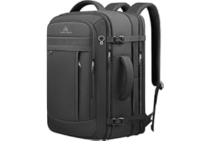 Travel Backpack, 50L Expandable Extra Large Laptop Backpack, Carry On Backpack Airline Approved Water Resistant Business Suit