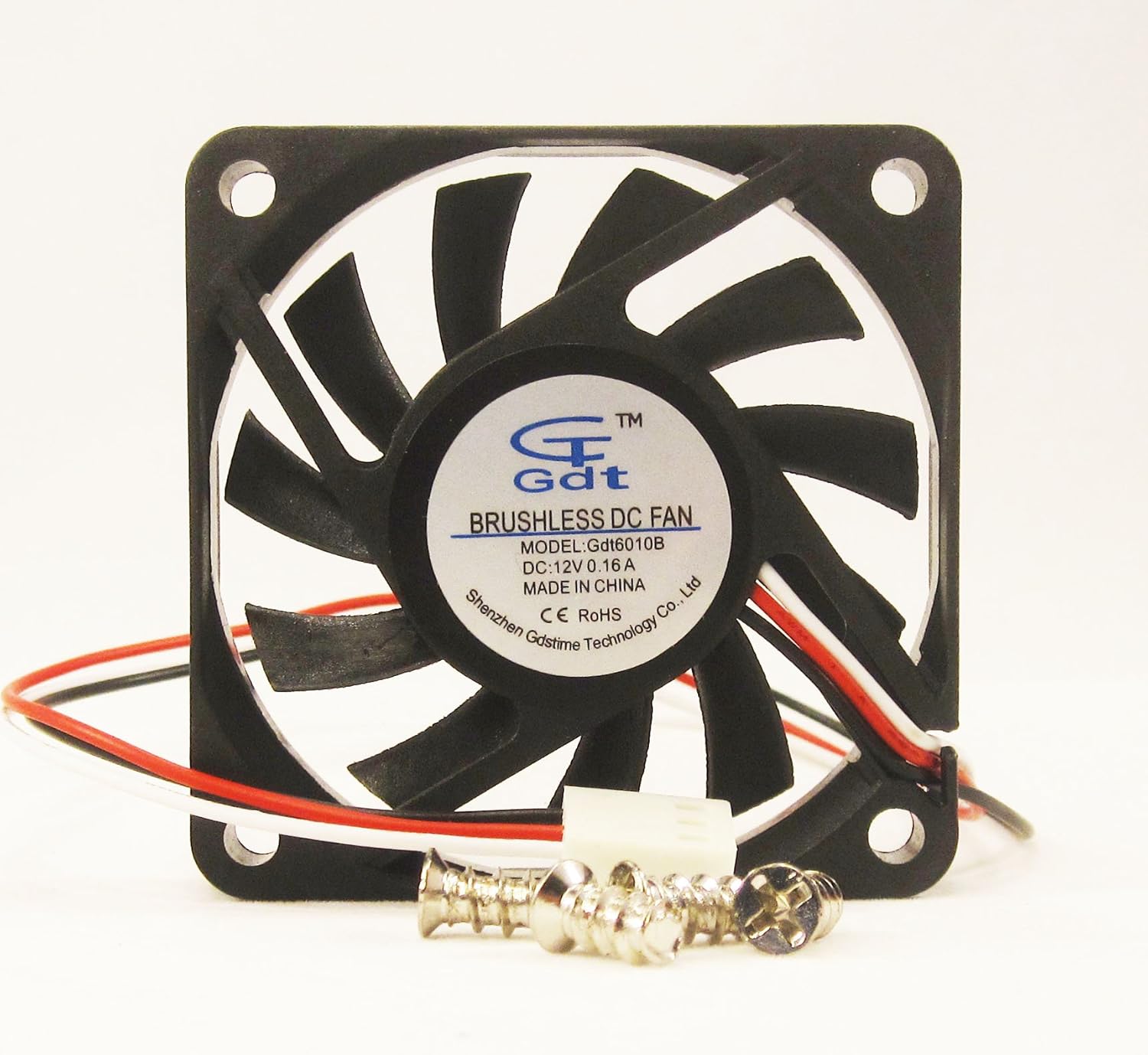 60mm 10mm New Case Fan 12V 18CFM PC CPU Cooling 3pin Ball Bearing Deep