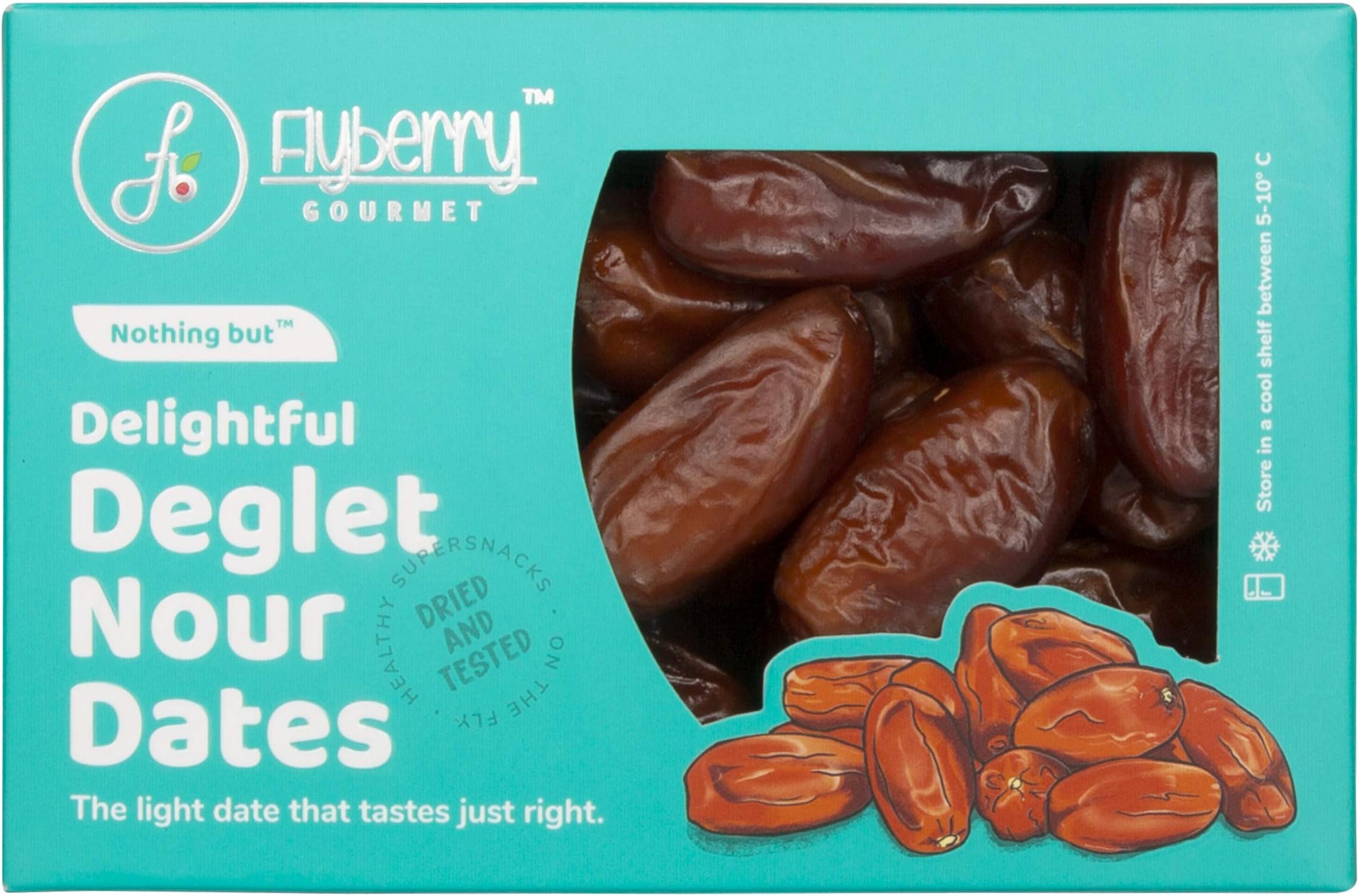 Flyberry Deglet Nour Dates - 200Grams