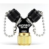 HCPRO HCY38 Quick-Y Adapter for Unrestricted Vacuum Flow - 3/8 in x 3/8 in Male x 3/8 in SAE Female Connection HVAC Refrigeration Evacuation Tool