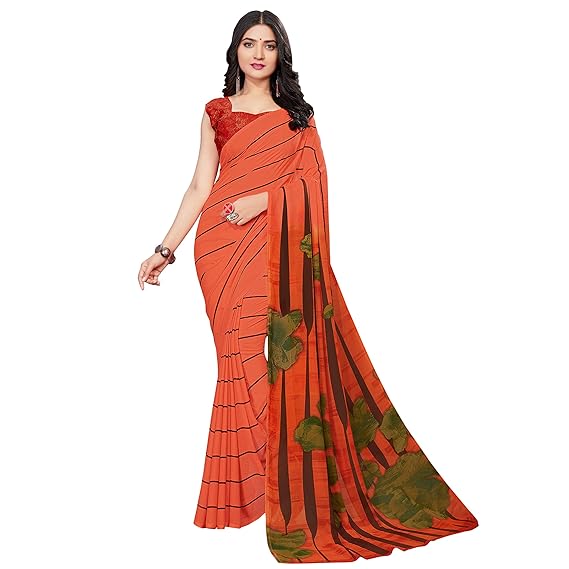 Georgette Ethnic Motif Saree[S_SUNDARI65001SR01_perent_Red]