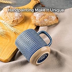 GBHOME Large Coffee Mugs Set of 4, 16oz Handmade