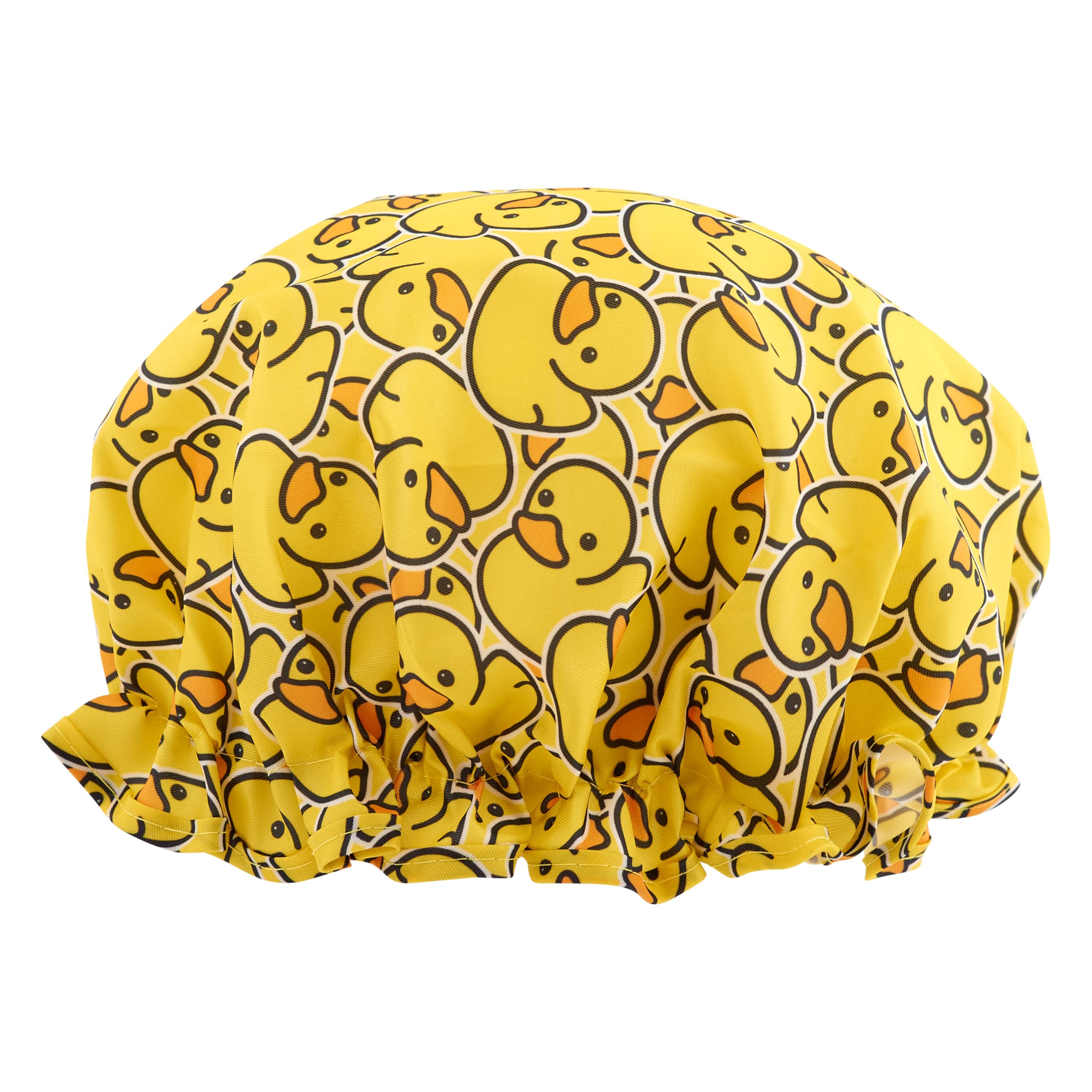 SMUG Shower Cap | Waterproof Shower Cap with Elastic Lining | Three Prints Available | Showers, Cooking, Spa Salon, Sleeping, Makeup | Shower Caps For Women UK Long Hair Short Hair | Duck