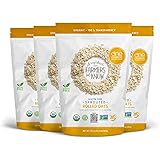 One Degree Organic Foods Sprouted Rolled Oats, USDA Organic, Non-GMO Gluten Free Oatmeal, 24 oz., 4 Pack