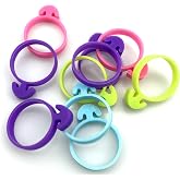 60 Pcs Pastry Bag Ties Reusable Icing Bag Ties Silicone Decoration Bag Clips Cake Piping Bag Ties for Cupcakes Cookies and Pastry(15 Pieces Light Purple15 Pieces Blue15 Pieces pink15 Pieces Green)