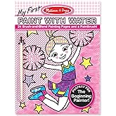 Melissa & Doug My First Paint With Water Art Pad - Cheerleaders, Flowers, Fairies, and More (24 Pages)