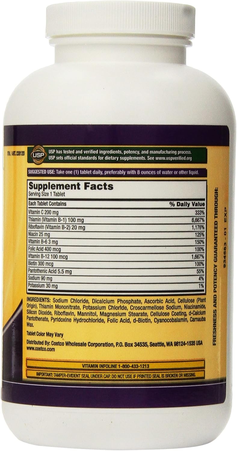 Kirkland Signature One Per Day Super B-Complex with Electrolytes,500 tablets: Health & Personal Care