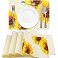 Tegeme 16 Pieces Sublimation Blank Placemats Mats White Burlap Washable Placemats for Dining Tables Birthday Party Wedding DIY Table Mats Kitchen Home Holiday Table Decor 12 x 16 Inch
