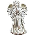 Napco 17909 Angel Girl with Dove Garden Statue, 12.25"