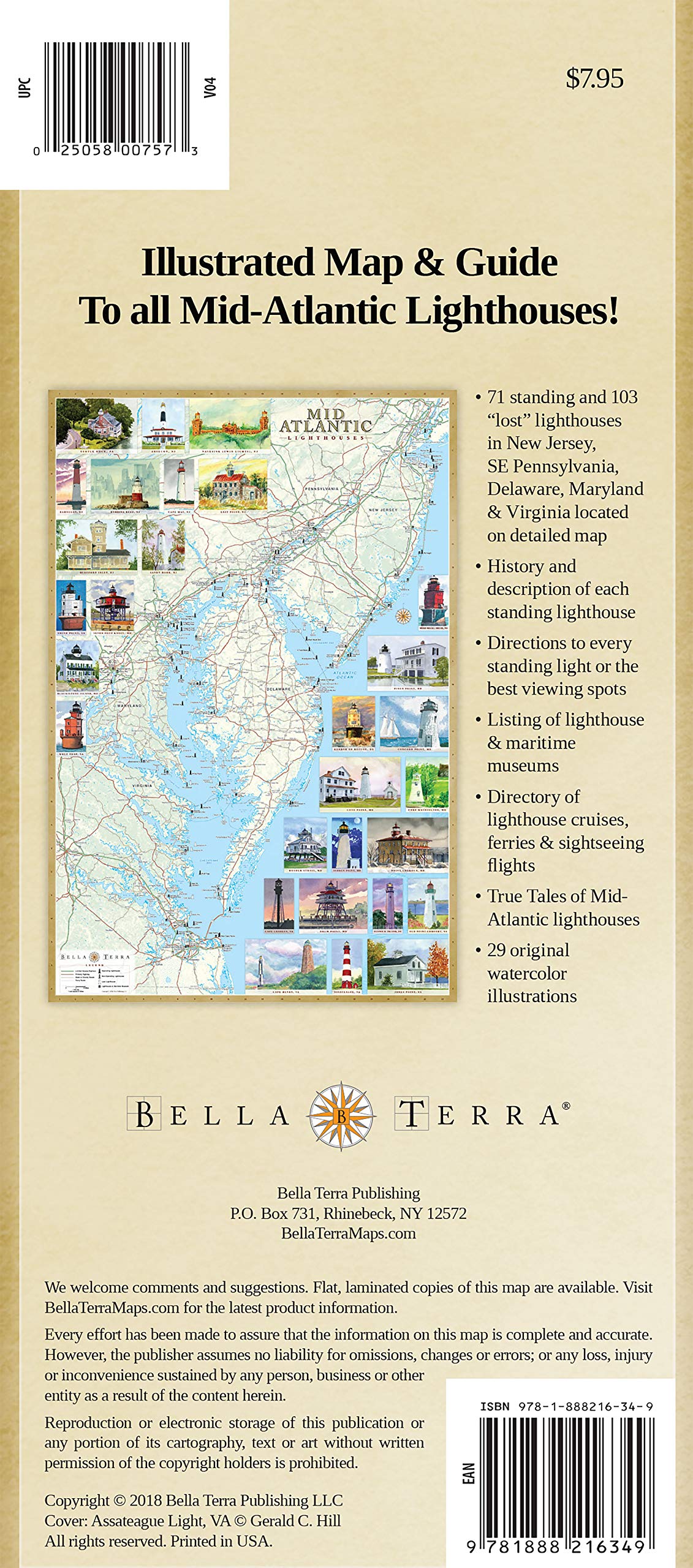 Mid Atlantic Lighthouses Illustrated Map Guide New Jersey Se Pennsylvania Delaware Maryland Virginia Bella Stander Bella Stander Gerald C Hill Cover Jean Andrew James Mann Peter M Mason Stefanie Newman Ken Perkins Rob Thorpe Knoll