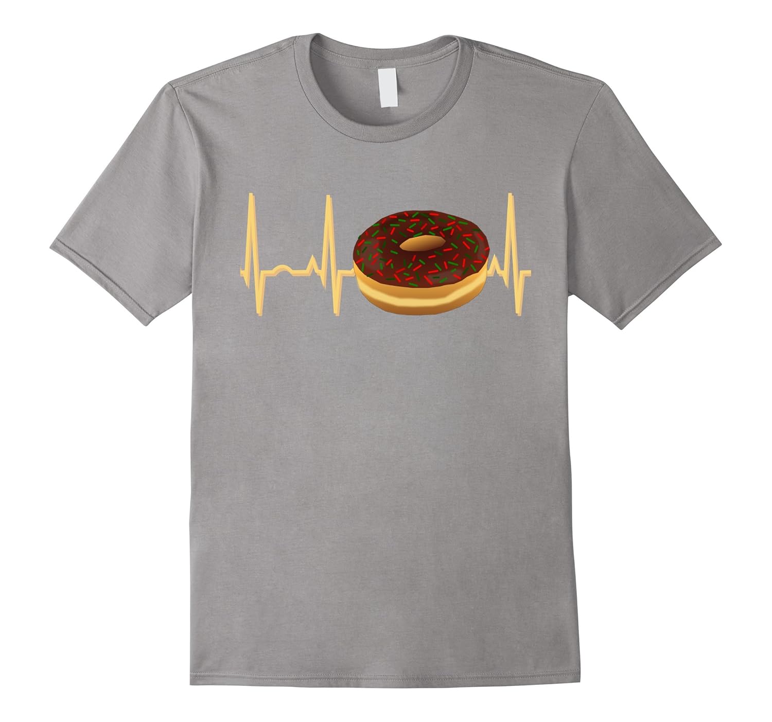 Donut Heartbeat Shirt - Christmas Donut T-Shirt-ANZ