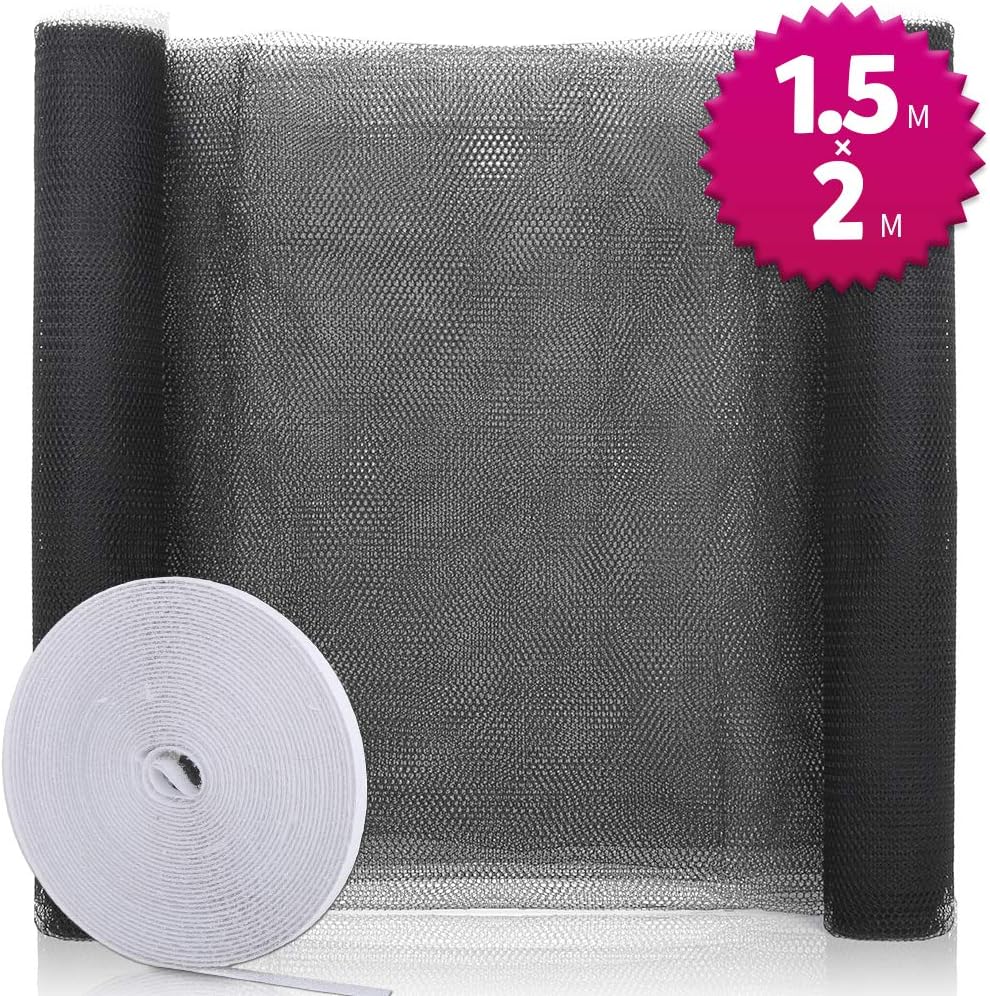 Amazon Teenitor 網戸 張り替え 網戸ネット 簡易網戸 Diy 防虫ネット マジックテープ式 網戸 防虫網 張替え 網戸 蚊と虫対策 150x0cm 網戸