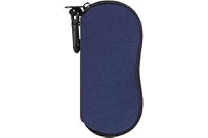 MoKo Sunglasses Soft Case Ultra Light Neoprene Zipper Eyeglass Case for Men Women