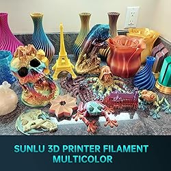 SUNLU 3D Printer Filament Bundle, PLA+ Silk