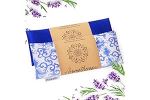 Hihealer Lavender Eye Pillow, Weighted Eye Mask for Relaxation, Sleeping Aromatherapy, Moist Heat Eye Compress Meditation Accessories Unique Gifts for Women