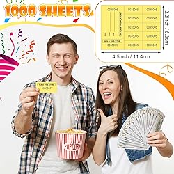 Kosiz 1000 Sheet 10 Bid Raffle Tickets Chinese