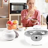 Duronic YM1 Yoghurt Maker 1.5L Ceramic Pot 20W Digital Timer Cheese Maker view 6