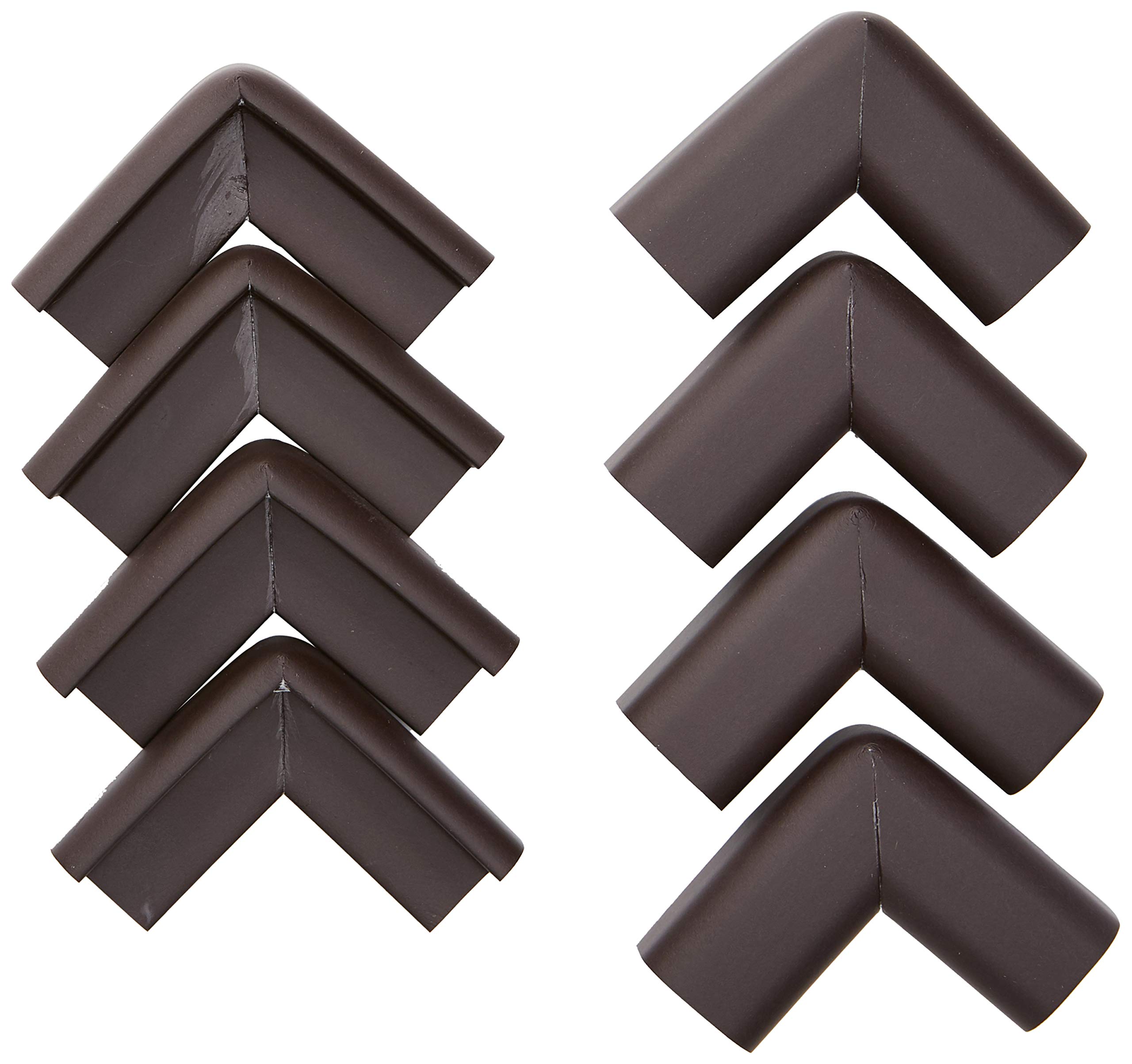 AKORD Baby Safety Corner Protectors for Desk Table, Dark Brown