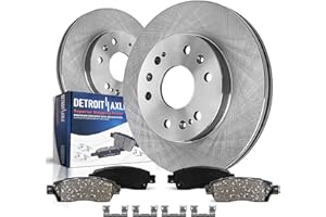 Detroit Axle - Front Brake Kit for Chevy GMC Silverado Sierra Suburban Savana Express Yukon XL 1500 Tahoe Avalanche Escalade ESV EXT XTS Brake Rotors Ceramic Brakes Pads : 12.99" inch Rotor