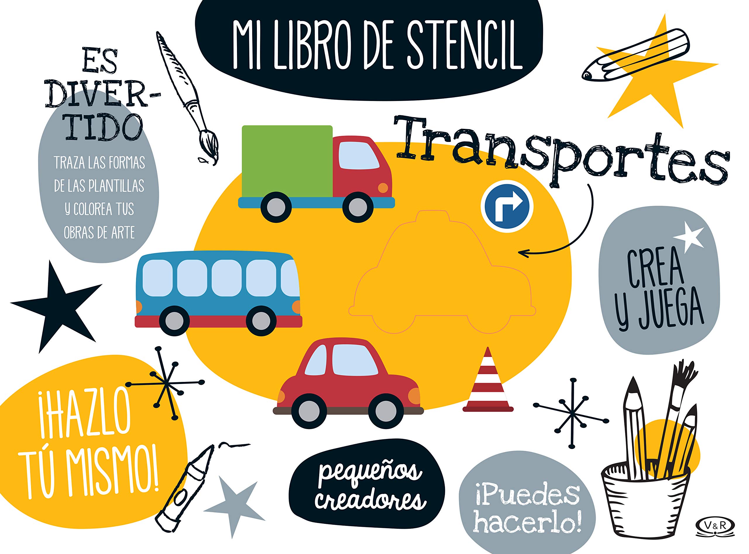Amazon.com: mi libro stencil. transportes / pd.: 9789877474916: An¾nimo:  Libros