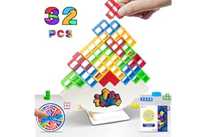 Btolin Tetra Tower Balance Stacking Game for Kids & Adults, Fun Stack Attack Game, Family Games for Kids 8-12, Perfect Parties Travel Kids Gifts