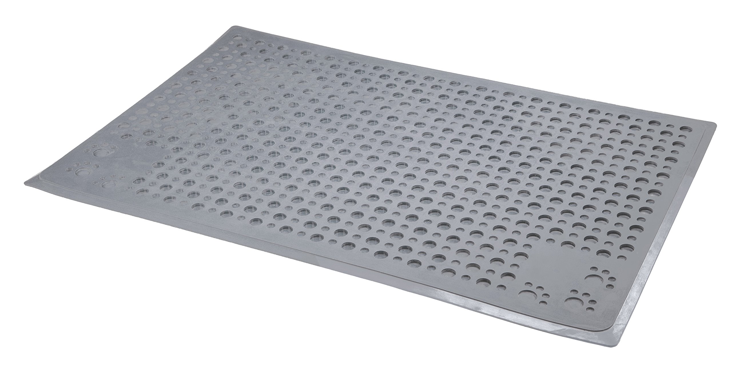 Petlinks Purr-fect Paws Multipurpose Cat Litter Mat - Gray, Medium