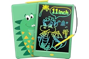 TECJOE LCD Writing Tablet for Kids, 11 Inch Drawing Tablets for Kids, Boys Toys Gifts Dinosaur Doodle Board, Toddlers Travel Games Learning Toy Christmas Birthday Gifts for 3 4 5 6 Year Old Boys Green